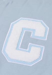 Veste universitaire en laine pour homme, style streetwear, personnalisable OEM, hiver, 100% laine, avec patch brodé en chenille et manches en cuir véritable - Product Image 6