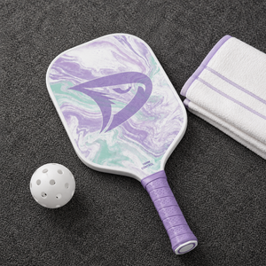 Pala de Pickleball de 16 mm, Diseño Marmoleado Morado, Agarre Antideslizante, Forma Estándar, para Adultos - Product Image 5