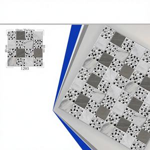 Venta al por mayor de fábrica: Baldosas de porcelana ignífuga para estacionamiento de 40x40cm - Baldosas cerámicas digitales rústicas mate para exteriores (300x300mm) - Product Image 1