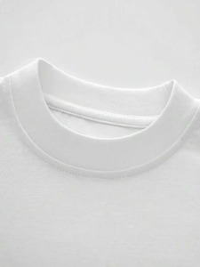 T-shirt blanc surdimensionné pour homme, imprimé dessin animé, manches courtes, col rond, décontracté, tricoté, 100% coton respirant, motif avant - Product Image 3