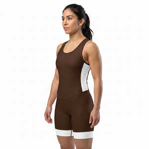 Custom Printed Breathable Plus Size Women's Wrestling Sleeveless Jersey 100% Polyester Sports Apparel - Product Image 1