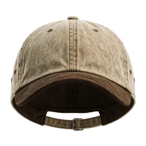 Casquette de baseball en jean délavé 6 panneaux réglable unisexe sportive respirante imperméable 100% coton pour extérieur printemps automne adulte - Product Image 1