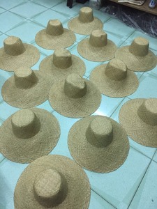 Manufacture <b>Braided</b> <b>Cord</b> Palm Leaf Sombrero Hat Striped Unisex Casual Travel Sports Summer Party Night Club Decor Guest Gifts - Product Image 1
