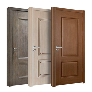 Puertas de Madera MDF Sólidas de Estilo Contemporáneo, Puertas de Habitación con Núcleo de Panal para Casas, Puertas de Polímero Resistentes al Agua y al Fuego - Product Image 4