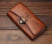 Portefeuille long en cuir de qualité supérieure pour femmes, portefeuille long élégant en cuir PU avec un design raffiné, portefeuille long de luxe pour hommes, de qualité supérieure