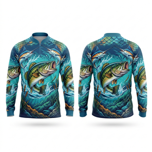 Camiseta de Pesca Unisex Personalizada 100% Poliéster, Transpirable, de Secado Rápido, de Alta Calidad, Sublimada, de Manga Larga - Product Image 5