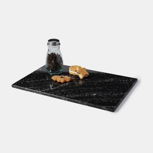 Premium BROWN <b>SQUARE</b> Marble Rectangular Tray with Raised <b>Edges</b> Luxury Serving Platter Natural Stone Vanity Organizer Kitchen - Product Image 6