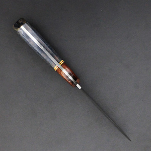 Cuchillo de Caza de Acero de Damasco con Punta Caída, Mango de Resina, para Camping y Bushcraft, OEM/ODM, Garantía de 3 Años, Venta al por Mayor - Product Image 5