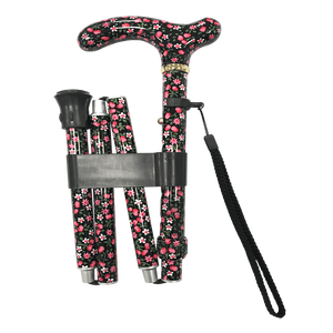 Bastón para caminar de aluminio con soporte de movilidad de 3 pliegues - Product Image 6