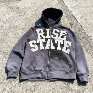 ชุดเซ็ตฮู้ดดี้โอเวอร์ไซส์และกางเกงจ็อกเกอร์สตรีทแวร์แบบยูนิเซ็กซ์ สกรีนลายปักโลโก้ตามสั่ง 100% ผ้าฝ้าย พิมพ์ลายอนิเมะ  แบรนด์ Nesta Sports - Product Image 5