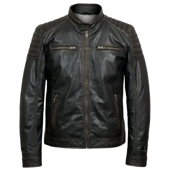 Super Quality 2022 Pure Leather Jacket For Men Mens Vintage Brown Leather Jacket OEM Factory wholesales