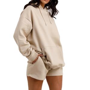 Service OEM, prix bas, sweat-shirts pour femmes, ensemble d'hiver, 100% coton, léger, logo personnalisé imprimé - Product Image 2