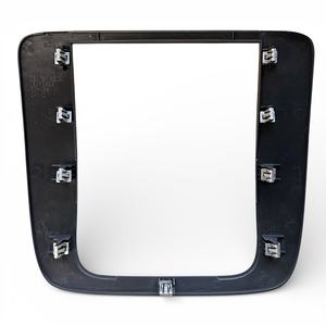 2007 - 2014 TAHOE YUKON SUBURBAN SILVERADO SIERRA AVALANCHE Cadre d'habillage central de tableau de bord pour autoradio, couleur argent - Product Image 4