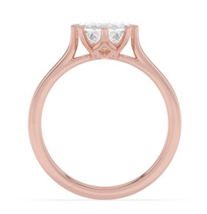 Bague de fiançailles luxueuse en or rose 10K avec diamant de laboratoire taille marquise 3.00 CTW - Product Image 2