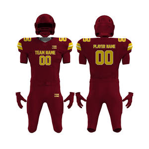 Uniformes de football américain en gros, maillots d'équipe personnalisés, fabricant de kits de football, logo personnalisé, nom, sublimation, vêtements de sport OEM - Product Image 4