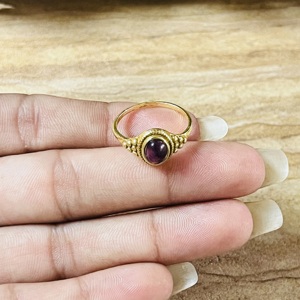 Trendy High Demand Amethyst Brass <b>Ring</b> 18k Gold Plated <b>Statement</b> <b>Ring</b> For Womens Handmade Ornate Dainty Fashionable <b>Ring</b> - Product Image 2
