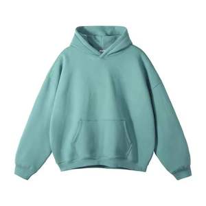 Custom Logo Printed Hooded Sweatshirt 100% Cotton Unisex Casual Solid Color Pullover with Pocket Design Regular Fit Autumn Wear - Product Image 3