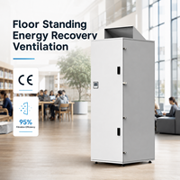 Unité de ventilation d'air frais murale HRV/ERV avec filtre HEPA, silencieuse et économe en énergie, pour bureaux et salles de réunion