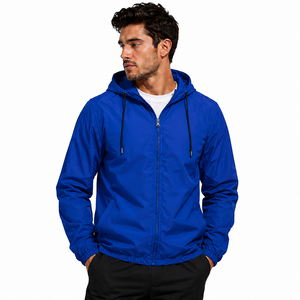 Veste coupe-vent imperméable unisexe à capuche avec logo frontal, style personnalisé, fermeture éclair, pour homme, randonnée en montagne, ski, pluie, par tous les temps - Product Image 1