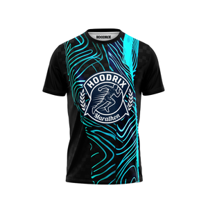 Camiseta Deportiva Personalizada con Logotipo para Maratón, de Secado Rápido, Transpirable, de Malla, Reflectante, de Manga Corta, para Hombre, Venta al Por Mayor - Product Image 1