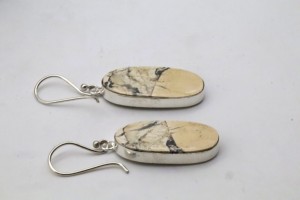 Pendientes de Aro de Ágata Natural con Plata Alemana – Joyería Artesanal de Aro con Piedras Preciosas para Mujer - Product Image 4