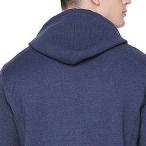 Fabricant direct fournisseur haute qualité 100% coton polaire à capuche fermeture éclair solide 3D Logo personnalisé broderie sweats à capuche hommes - Product Image 5