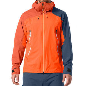 <b>Men's</b> Hooded Color Blocking Sporty <b>Jacket</b> Waterproof Windproof Outdoor Wear with Zipper Closure and Polyester Shell - Product Image 5