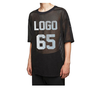เสื้อบาสเก็ตบอลตาข่ายแบบกำหนดเองสำหรับผู้ชาย แขนสั้น คอกลม ระบายอากาศได้ดี พร้อมพิมพ์โลโก้ด้านหน้า หมายเลข 49 - Product Image 3