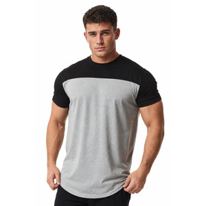 T-shirt de sport en coton tricoté 100% personnalisé OEM ODM pour hommes, qualité supérieure, respirant, séchage rapide, confortable pour l'entraînement - Product Image 3