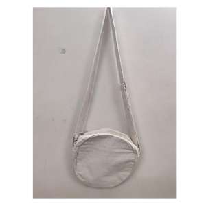 Bolsa de Mano Redonda de Lona de Algodón, Gran Capacidad, Ecológica, Bolso de Hombro Elegante de Tela para Mujer, Uso Diario, Viajes - Product Image 1