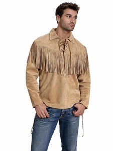 Chaqueta Vaquera Personalizada de Cuero de Oveja Occidental con Flecos, Abrigo de Cuero Puro de Alta Calidad a Precio Económico, Estilo Urbano OEM para Invierno - Product Image 5