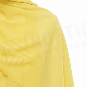Women Solid Color Polyester Hijab Jersey Fabric Skin-Friendly Daily Wear Middle East Ethnic <b>Scarf</b> Shawl - Product Image 3