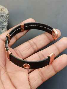 กำไลทองแดง Inspire Jewelry ทำมือ พิมพ์ลายดิจิตอล ขัดเงา ทองเหลืองแท้ คุณภาพดี ราคาสุดคุ้ม กำไลข้อมือจากอินเดีย - Product Image 4