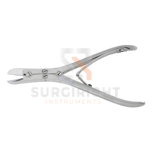 Pinzas de Corte de Hueso Ruskin de Alta Calidad, de Doble Acción, de Acero Inoxidable, con Punta Curva, para Cirugía Ortopédica MOL - Product Image 1