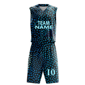 Ensemble de maillots de basket-ball unisexe, respirant, séchage rapide, 100% polyester, faible quantité minimum de commande, grandes tailles, vêtements de sport, t-shirt - Product Image 3