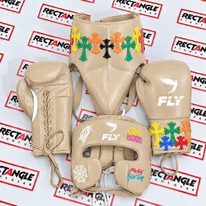 Conjunto de Equipo de Boxeo Personalizado: Casco, Guantes, Protector Inguinal, Negro, con Cordones, Cuero Genuino, Unisex, para Sparring y Entrenamiento - Product Image 3