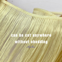 Extensions de cheveux Remy 100% vietnamiens blonds raides, double trame, pour couleurs claires, boucles françaises, ondulations naturelles