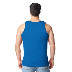 Débardeur de sport pour homme, sans manches, pour la gym, la course, le fitness, l'entraînement, décontracté, athlétique, doux, respirant, 100% coton, logo sur le devant - Product Image 2