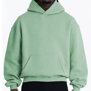 Sudadera con Capucha Oversize de Felpa Francesa de 600GSM de Alta Calidad, Corte Holgado y Corto, para Hombre y Mujer, Venta al por Mayor - Product Image 1