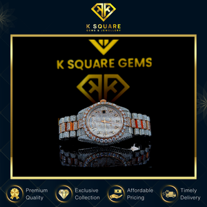 Vente en gros de montres de luxe modernes à mouvement automatique, quartz, résistantes à l'eau, VVS, unisexes, en acier inoxydable, avec cristal saphir, 41 mm, moissanite - Product Image 6