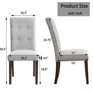 Set da Pranzo Moderno in Pietra Sinterizzata Grigia con 7 Pezzi: Tavolo Rettangolare da 63 Pollici e 6 Sedie Imbottite Trapuntate - Product Image 5