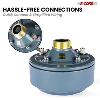 Haut-parleur de compression 5 cœurs, tweeter à cornet 2 pouces, 600W, diaphragme en titane, 16 ohms, 18 TPI, utilisation toutes saisons