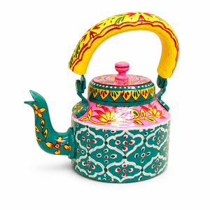 Handcrafted Printed Aluminium <b>Tea</b> Kettle Decorative Vintage Teapot Home Decor Serving <b>Pot</b> - Product Image 3