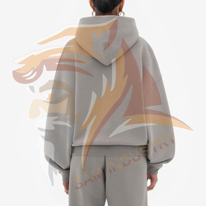 Custom Oversized <b>Drop</b> Shoulder Hoodie Women Soft Fleece Pullover Warm Casual Loose Fit Streetwear Plus Size Hoodie - Product Image 2
