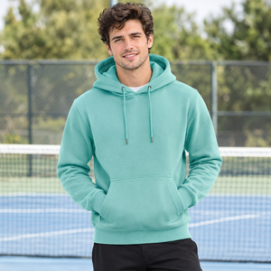 Sweat-shirt à capuche pour homme, coupe décontractée, épaules tombantes, manches longues, style streetwear, avec impression personnalisée pour les collections de vêtements - Product Image 2