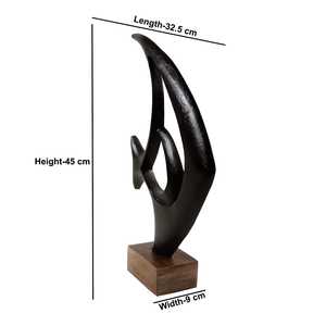 Modern Abstract Aluminum Fish shape Sculpture Handmade Artistic Tabletop Decor Irregular Shape Living Room Decor - Product Image 4
