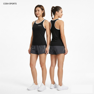 เสื้อกล้ามโพลีเอสเตอร์แห้งเร็วสำหรับผู้หญิง COSH SPORTS เสื้อยิมแขนกุด รับผลิตเสื้อผ้ากีฬาพร้อมโลโก้ตามสั่ง - Product Image 1