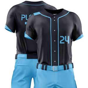 Uniforme de Béisbol de Último Diseño y Nuevo Estilo, Uniforme de Béisbol de Color Sólido de Primera Calidad para Venta en Línea, Venta Directa de Calidad - Product Image 4