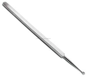 Ensemble d'instruments chirurgicaux en acier inoxydable pour ORL, curette pour l'élimination du cérumen, outil manuel réutilisable, chirurgie générale, classe I, certifié CE - Product Image 5