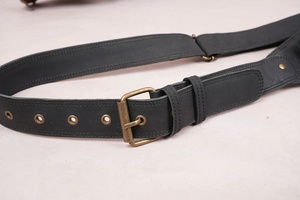 Riñonera de cuero cómoda para uso diario al aire libre, impermeable, diseño vintage, con logo elegante, riñonera de cuero para el hombro. - Product Image 6